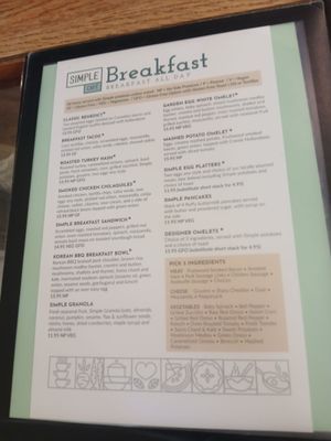 Menu photo 2 Simple Cafe Lake Geneva, WI Menu photo 2 Simple Cafe Lake Geneva, WI