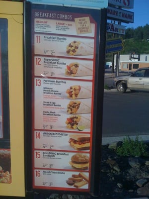 Menu photo 2 Sonic Drive-In Rapid City, SD Menu photo 2 Sonic Drive-In Rapid City, SD