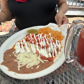 Cocuyo’s Restaurant - My Fiancée's Two Cheese Enchiladas With Rice and Beans. - Mexican Near Me - Soledad, California Cocuyo’s Restaurant - My Fiancée's Two Cheese Enchiladas With Rice and Beans. - Mexican Near Me - Soledad, California