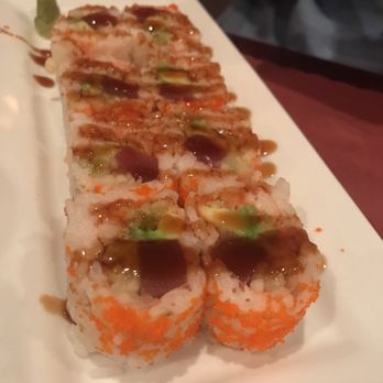 Yashi Sushi - Crunch roll with soy paper with fish eggs on top! - Sushi Bars Near Me - Jacksonville, Florida