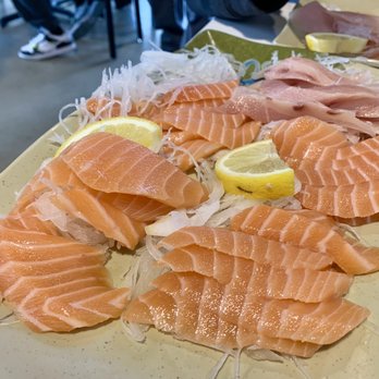 Fuji Sushi Buffet - Salmon & yellowtail sashimi. - Japanese Near Me - Concord, California