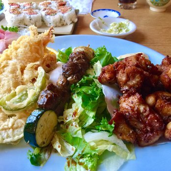 Taiko - Lunch Combination with chicken beef and tempura. - Japanese Near Me - Irvine, California Taiko - Lunch Combination with chicken beef and tempura. - Japanese Near Me - Irvine, California