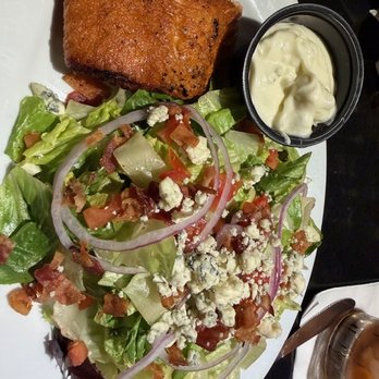Rusty Bucket Restaurant and Tavern - Nickel Salad with Salmon - American Near Me - Columbus, Ohio Rusty Bucket Restaurant and Tavern - Nickel Salad with Salmon - American Near Me - Columbus, Ohio