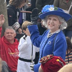 The Historic Irvington Halloween Festival - Queen Elizabeth the guy in the background ha!