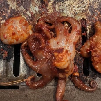 Mr. Kim's Korean BBQ - Grilling up octopus - Korean Near Me - Las Vegas, Nevada Mr. Kim's Korean BBQ - Grilling up octopus - Korean Near Me - Las Vegas, Nevada