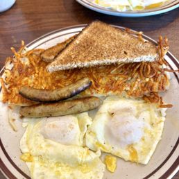 The $5 May birthday celebration breakfast special, great deal, tasty. The $5 May birthday celebration breakfast special, great deal, tasty.