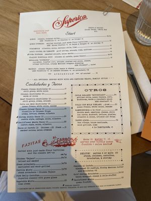 Menu photo 7 Superica Winter Park, FL