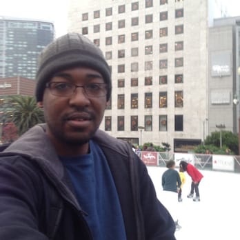 Union Square - Me & The View of The Ice Skate ring. - Public Markets Near Me - San Francisco, California