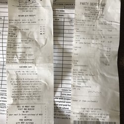 Party City - Same date I went to both places, you can see party city gave me a refund and I was forced to go to party depot who completed it effortlessly