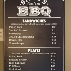 Steve's Old Cabin BBQ - Sandwiches & Plates
