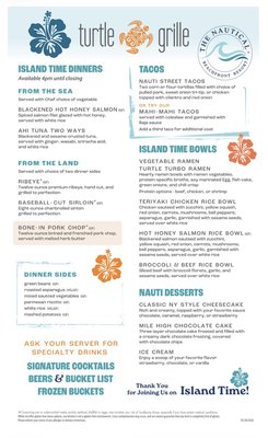 Menu photo 1 The Turtle Grille Lake Havasu City, AZ