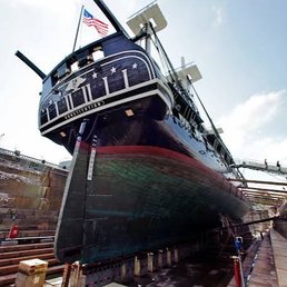 USS Constitution in drydock USS Constitution in drydock