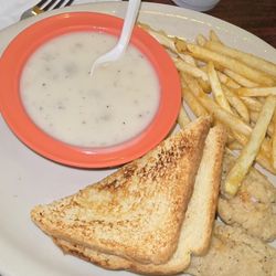 The Palms - Kids plate, chicken tenders with fries and gravy