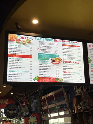 Menu photo 2 Fuzzy's Taco Shop Orlando, FL