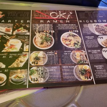 OKI Shoten - MENU - Ramen Near Me - Washington, DC, District of Columbia OKI Shoten - MENU - Ramen Near Me - Washington, DC, District of Columbia