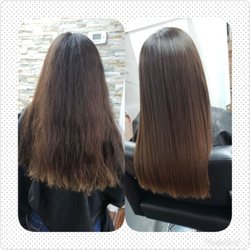 D'Salon Hair Beauty & Spa - BRAZILIAN BLOW OUT BEFORE AND AFTER