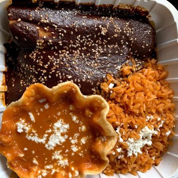 Los Agaves - Mole Chicken Enchilada - Tacos Near Me - Santa Barbara, California Los Agaves - Mole Chicken Enchilada - Tacos Near Me - Santa Barbara, California