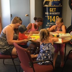 Jacks Tire Sales & Service - Comfortable waiting area with books for the kids.