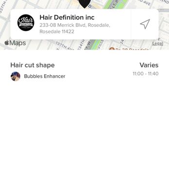 Hair Definition - Booksy notifying me that I was marked as a no show. - Hair Salons Near Me - Rosedale, New York Hair Definition - Booksy notifying me that I was marked as a no show. - Hair Salons Near Me - Rosedale, New York