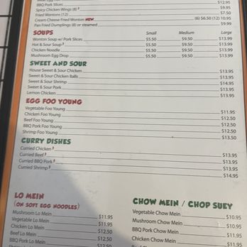 Baby Panda - Menu - Chinese Near Me - Windsor, Nova Scotia