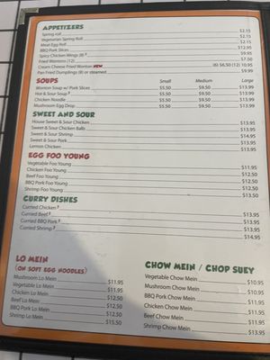 Menu photo 1 Baby Panda Windsor, NS