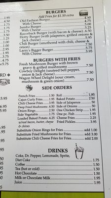 Menu photo 2 Wagon Wheel Restaurant Greenbrier, AR