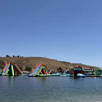 Cali Splash Park - View from the beach adjacent - found some shade. - Water Parks Near Me - Castaic, California