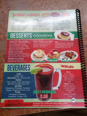 Menu photo 3 Colotlan Mexican Restaurants Wisconsin Dells, WI