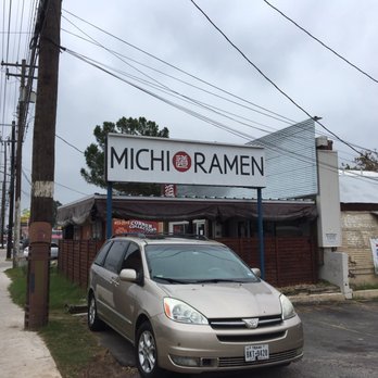 Michi Ramen - Outside big sign, hard to miss - Ramen Near Me - Austin, Texas Michi Ramen - Outside big sign, hard to miss - Ramen Near Me - Austin, Texas