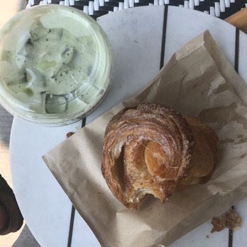 Central Station Coffee & Tea - Morning bun and iced matcha (doesn't come sweetened) - Coffee & Tea Near Me - Wilmette, Illinois Central Station Coffee & Tea - Morning bun and iced matcha (doesn't come sweetened) - Coffee & Tea Near Me - Wilmette, Illinois