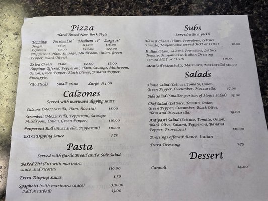 Menu photo 5 Vito's Pizza Vinton, VA Menu photo 5 Vito's Pizza Vinton, VA