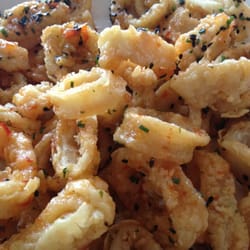 Chef Mike's ABG - Calamari (wish there were legs) with sweet and sour sauce
