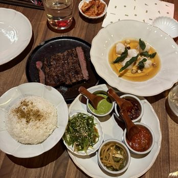 MINARI & The Pikok Lounge - Flank steak (skip), rice, scallops (amazing!) - Korean Near Me - Minneapolis, Minnesota MINARI & The Pikok Lounge - Flank steak (skip), rice, scallops (amazing!) - Korean Near Me - Minneapolis, Minnesota