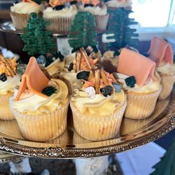 Pastry and More - Outdoor themed cupcakes for a baby shower.