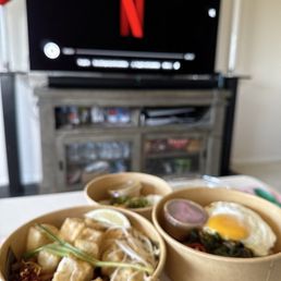 Netflix and Thaim for dinner at home Netflix and Thaim for dinner at home