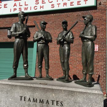 Fenway Park - Ted Williams, Johnny Pesky, Bobby Doerr and Dom DiMaggio are honored outside of Fenway. - Stadiums & Arenas Near Me - Boston, Massachusetts Fenway Park - Ted Williams, Johnny Pesky, Bobby Doerr and Dom DiMaggio are honored outside of Fenway. - Stadiums & Arenas Near Me - Boston, Massachusetts