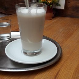 I got a warm cup of milk instead of the supposed iced latte