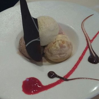 Cafe Nuovo - Ice cream of the night! Rum, Chocolate hazelnut, Toffee and Chambord - New American Near Me - Providence, Rhode Island