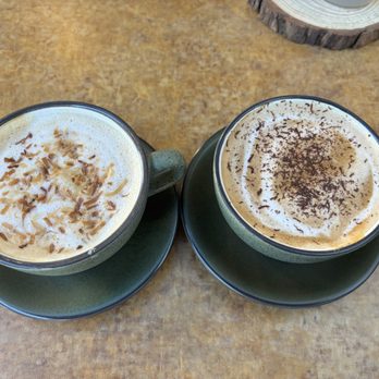 More Than Coffee - Toasted coconut latte and a dark chocolate mocha. - Coffee & Tea Near Me - Knoxville, Tennessee More Than Coffee - Toasted coconut latte and a dark chocolate mocha. - Coffee & Tea Near Me - Knoxville, Tennessee