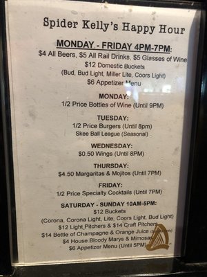 Menu photo 4 Spider Kelly's Arlington, VA