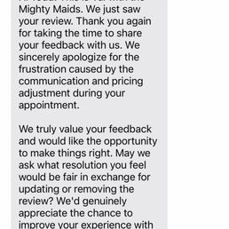 Response I received after posting this review.