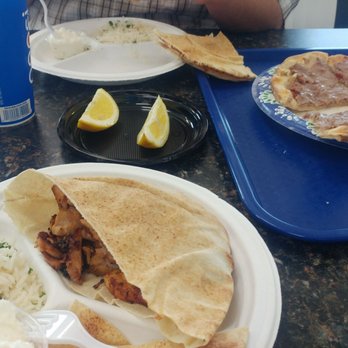 Beirut Cafe - Chicken Shwarma plates with plate size meat pie as well. YUM!! - Lebanese Near Me - Murray, Utah Beirut Cafe - Chicken Shwarma plates with plate size meat pie as well. YUM!! - Lebanese Near Me - Murray, Utah