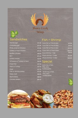 Menu photo 3 Honey Creek Wing Cafe Conyers, GA