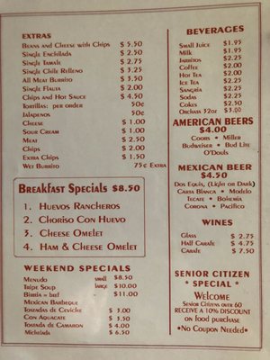 Menu photo 7 Los 3 Amigos Antioch, CA