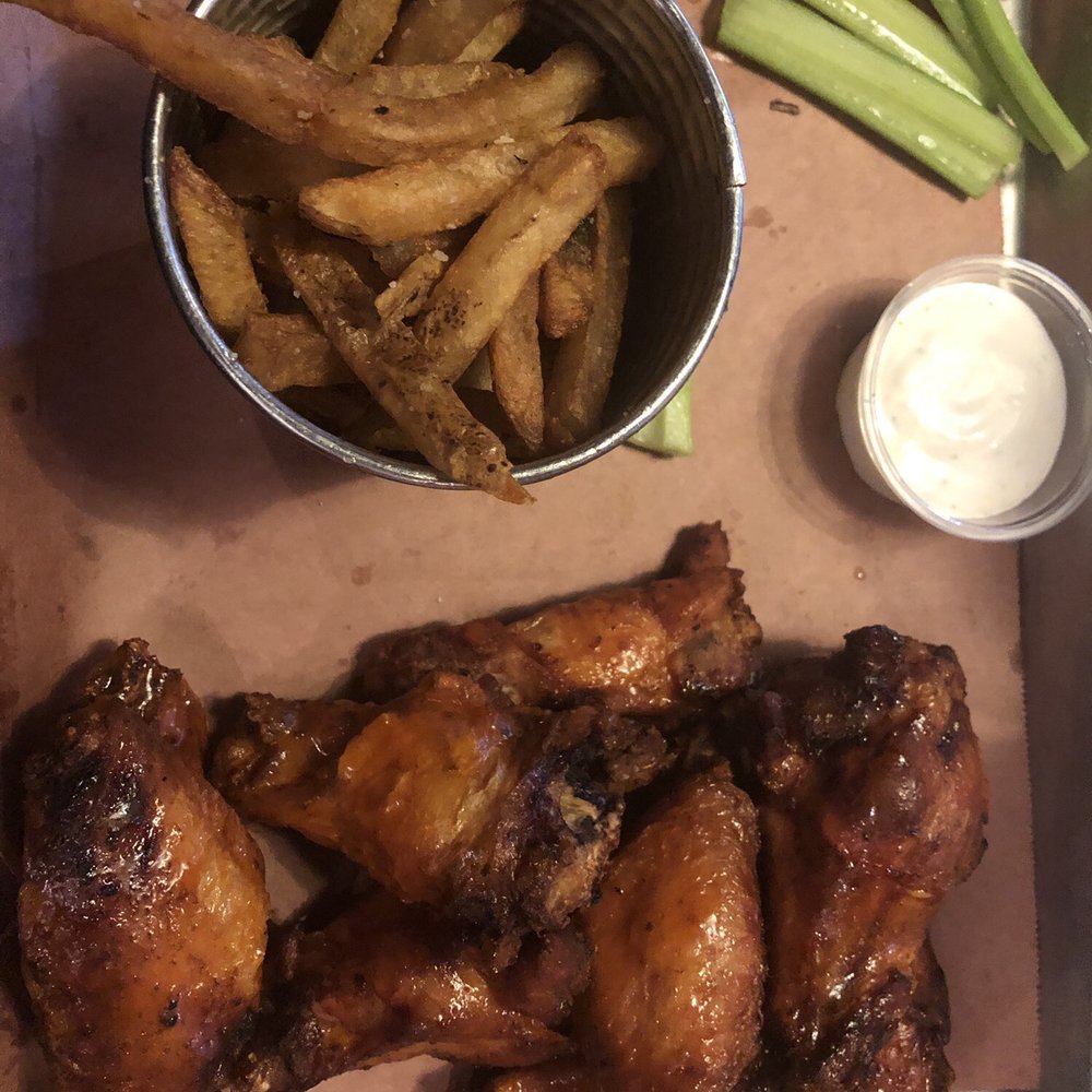 Q on Bay - Dozen wings with side of fries. - Barbeque Near Me - Beaufort, South Carolina Q on Bay - Dozen wings with side of fries. - Barbeque Near Me - Beaufort, South Carolina