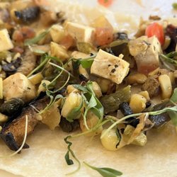 Low Desert Modern Mexican - Vegan "quesadilla" aka veggie taco