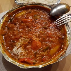 Pizza-Heimservice Punjabi - Chicke Jalfredi. Sehr pikant, gut scharf.
