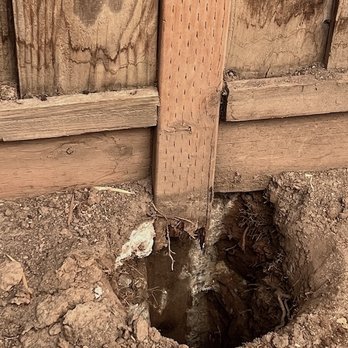 Bay Area Fence & Deck - Rotten fence post before removal - Fences & Gates Near Me - San Jose, California Bay Area Fence & Deck - Rotten fence post before removal - Fences & Gates Near Me - San Jose, California