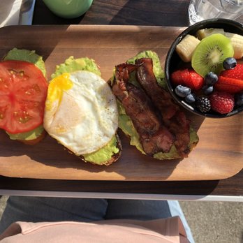 Eight AM - AvocAdo toast three ways - New American Near Me - San Francisco, California