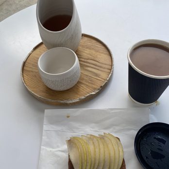 Destroyer - Tea, coffee and pear pastry - New American Near Me - Culver City, California Destroyer - Tea, coffee and pear pastry - New American Near Me - Culver City, California